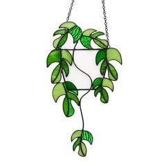 Stained Glass Monstera Suncatcher – Handcrafted Window Decor, Gifts for Plant