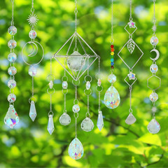 DIY Suncatcher Kit, 400Pcs Crystal Sun Catchers Ornament Making Supplies Arts an