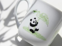 Panda parent and child – Lucky charm story- Approximately 350ml mug From Japan