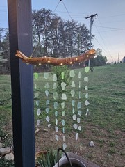 Sea Glass Driftwood Hanging WindChime