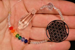 *SUNCATCHER* 20cm Australian Hand Made Bead Crystal Chakra Sun Catcher