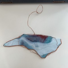 Handcrafted Fused Glass North Carolina Suncatcher S06