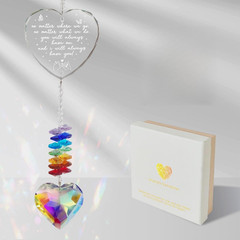 Friendship Sun Catcher Birthday Gifts, for Women， Friendship Keepsake Crystal Su