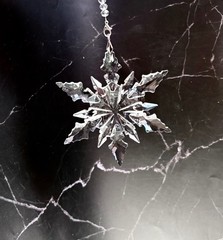 Crystal Snowflake Sun Catcher Christmas Tree Decor Czech Bohemia Crystal Gift