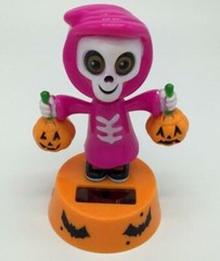Solar energy shaking head pumpkin ghost car decoration