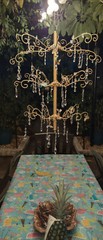 Crystal Sun catcher Chandelier 30% leaded crystal Indoor/Outdoor Handmade