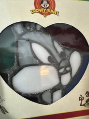Looney Tunes Bugs Bunny 4 1/2 x 4 1/2 Stained Glass Suncatcher by Dale Tiffany