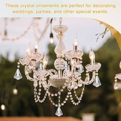 10 Pack 24mm / 0.94Inch Crystal Ball Prisms, Clear
