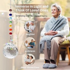 Crystal Sun Catcher for Sympathy Gifts – Memorial for Loss of Loved One