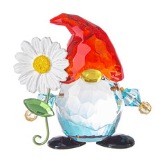 Ganz ACRY-805 Garden Gnome Figurine with Daisy, 2.5-inch Height