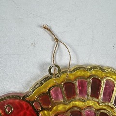 Thanksgiving Turkey Sun Catcher Fall Window Hanging Crystalline Decor