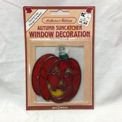 Pumpkin Jack O Lantern Autumn Suncatcher Window Halloween Decoration