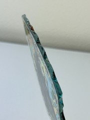 Amia Hand Painted Glass Arrowhead Black Bear Sun Catcher Home Decor 9″