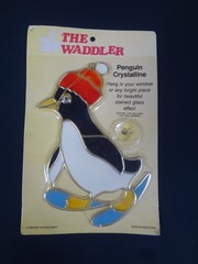 vintage 1985 SMP Chicago “The Waddler” Penguin Crystalline suncatcher