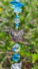 Blue Butterfly Suncatcher gift, gifts for her mum daughter. Made in Australia