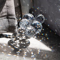 Crystalsuncatcher 20mm/30mm/40mm Clear Crystal Ball Prisms Chandelier Lamp Li…