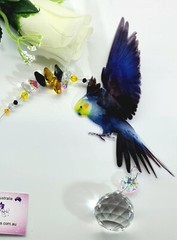 Kookaburra / Rainbow Bird Suncatchers, Crystal Suncatcher Gift, window hanging