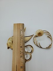 Kitschy Brass Suncatchers Estate Finds Angel Hearts Paint Them! B69 A