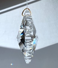 42mm Preciosa Flowering Snowflake Clear Crystal Pendant Prism Suncatcher 1-11/16