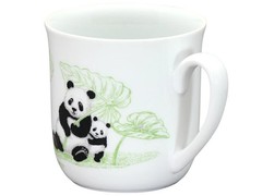Panda parent and child – Lucky charm story- Approximately 350ml mug From Japan