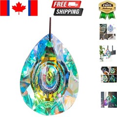 Retro 3.5-Inch Crystal Suncatcher with Cord – Perfect for Gifts and Decorations