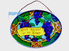 Suncatcher – Give Thanks to the Lord! – FREE SHIPPING!