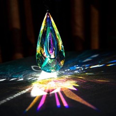 Sun Catchers Indoor Window AB-Color Crystal Ball Prism Rainbow Maker with Rope