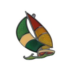 Suncatcher Sailboat Sparkle 5″ × 3.5″