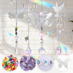 500 Sun Catcher Kit DIY Crystals Rainbow Maker Hanging Prism Window Decor Set