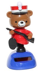 New Solar-Powered Dancing ~ Christmas Soldier Bear