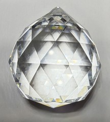 Crystal Ball Prism Sun Catcher or Chandellier Crystal Faceted 2 Inch