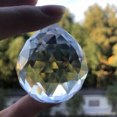 100 80 60 50MM CRYSTAL Glass Ball Chandelier Prism DIY Pendant Decor SUNCATCHER