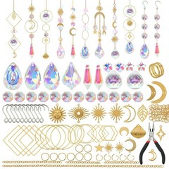 200Pcs DIY Sun Catchers Making Set Craft for Adult Crystal Suncatchers Supply