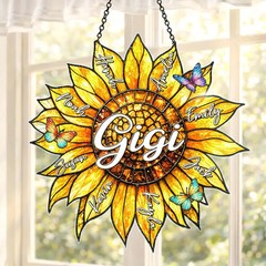 Personalized Grandmas Suncatcher Acrylic Custom Gift