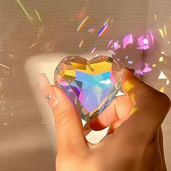 1pcs Rainbow Crystal Sun Catchers Window Hanging Crystals Snowflake Suncatcher f