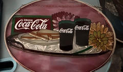 vintage oval coca cola suncatcher. . 7×5.5 Drink Coca Cola