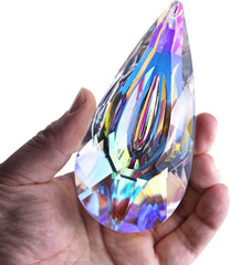 120Mm/4.7In Crystal Prism Suncatcher Window Hanging Sun Catchers AB Colored