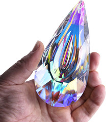 120Mm/4.7In Crystal Prism Suncatcher Window Hanging Sun Catchers AB Colored Crys