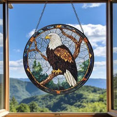 Eagle Bird Animal Stained Glass Suncatcher