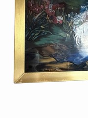 Louis Comfort Tiffany Double Rainbow Iris Stained Glass Suncatcher Glassmasters