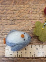 Mobile Handmade Felt Boiled Wool Penguins Vibrant Colors Beads Children New 25″
