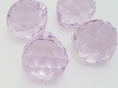 30mm Crystal Ball mauve- suncatcher craft chandelier window hanging prism purple