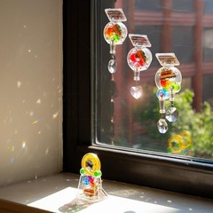 Solar Powered Rainbow Maker – Prism Suncatcher, Fun Home Window Decor – Uniqu…