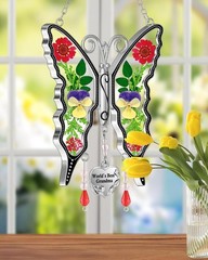Magical Butterfly Suncatcher – Colorful Stained Glass for Cherished Grandmothers
