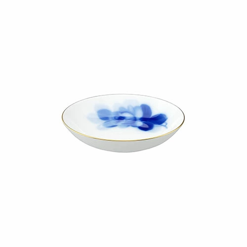 Ookura Touen Blue Rose 14cm fruit plate 35H8211 From Japan