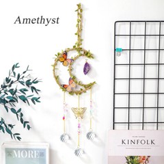 Moon Butterfly Sun Catcher – Crystal Suncatcher Window Hanging Windchime Pendant