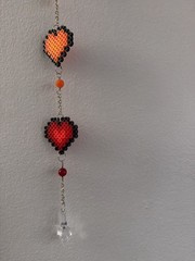 Handmade Beaded Heart chakras