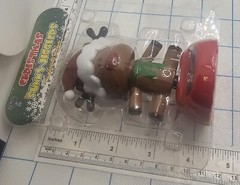 Lot of 3 Solar Powered Dancing Figures Christmas Santa Elf Reindeer – NEW