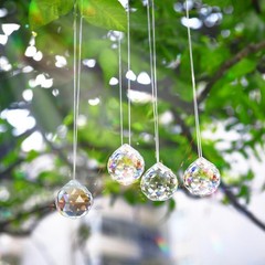 30mm/1.18″ 20pack Crystal Ball Prism Sunshine Catcher Rainbow Pendants Maker,…