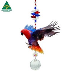 Cockatoo Crystal Suncatcher gift, (Kookaburra Macaw +) sun catcher suncatchers